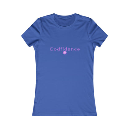 💜 Women's Godfidence Tee — Faith-Based Inspirational Graphic Tee