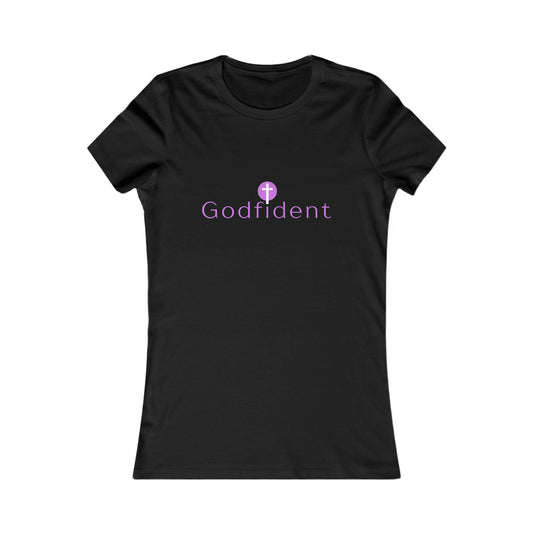 Women's GodfidentTee — Faith-Based Inspirational Elegant Graphic Tee