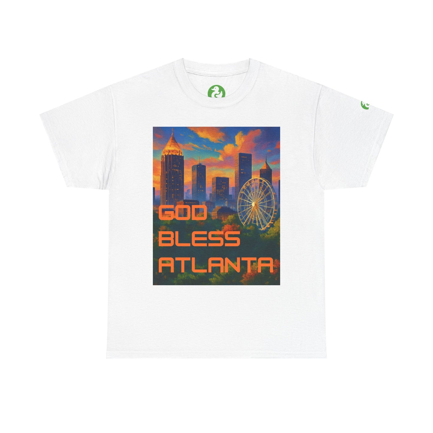 City Skyline Tee Shirt - God Bless Atlanta Design