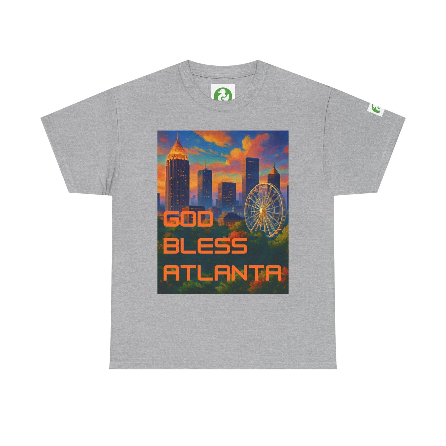 City Skyline Tee Shirt - God Bless Atlanta Design