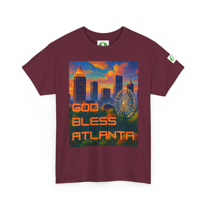 City Skyline Tee Shirt - God Bless Atlanta Design