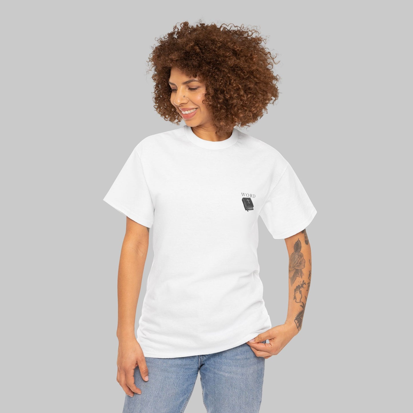 ✝️ WORD T-Shirt – Minimal Faith Tee