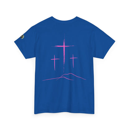 Premium Tee | with 3 Pink Crosses on the back