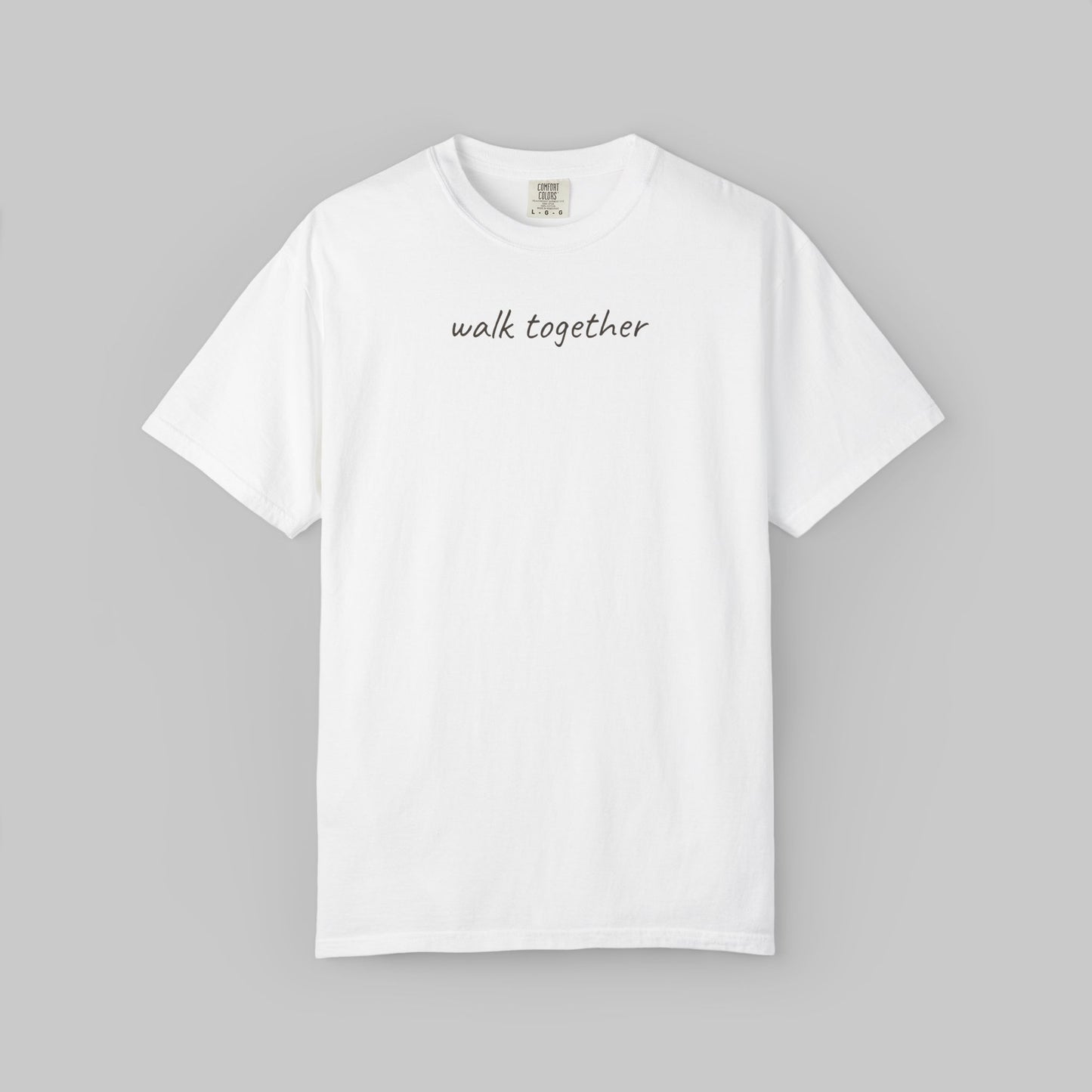 ✝️ Walk Together Tee — Minimalist Inspirational T-Shirt