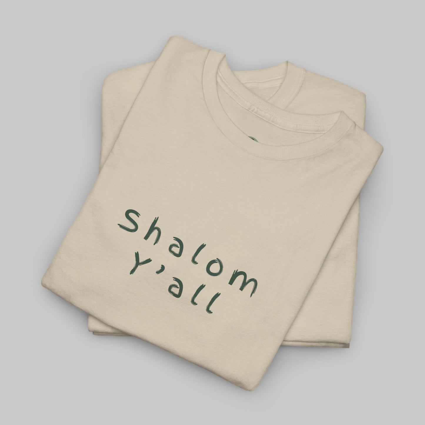 ✝️ Shalom Y’all T-Shirt – Vintage Script Faith Tee