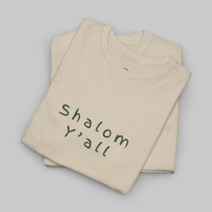 ✝️ Shalom Y’all T-Shirt – Vintage Script Faith Tee