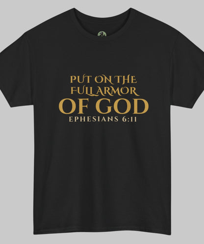 ✝️  Armor of God Christian T-Shirt — Minimal Faith Statement (Optional) Personalization