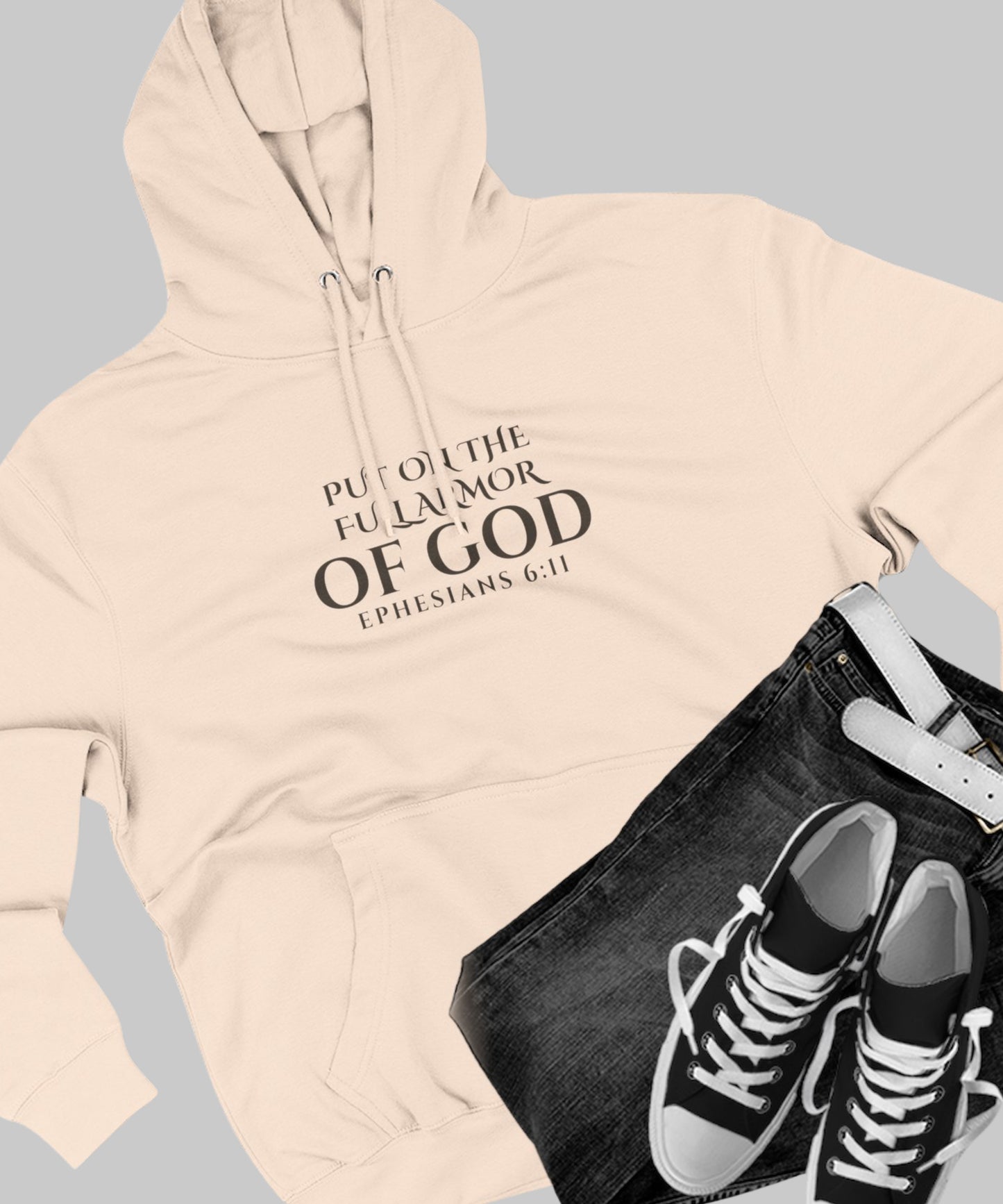 ✝️ Full Armor of God Hoodie — Ephesians 6:11 Christian Faith Pullover