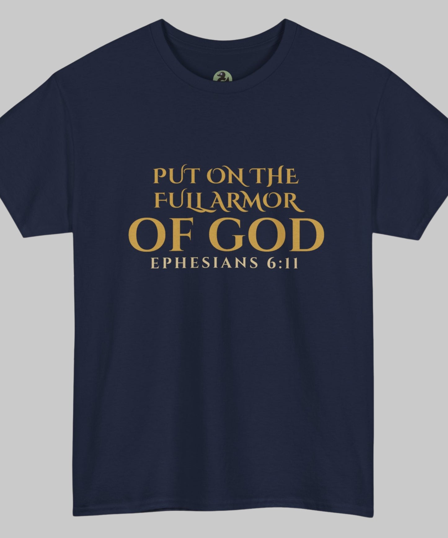✝️  Armor of God Christian T-Shirt — Minimal Faith Statement (Optional) Personalization