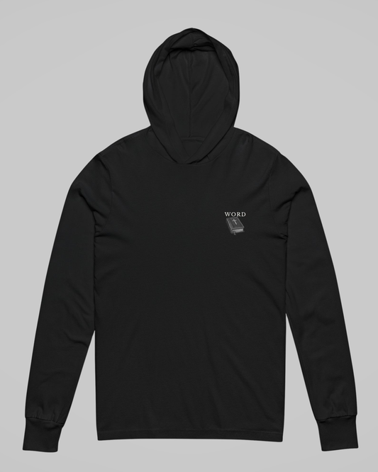 ✝️ WORD Hooded Long Sleeve Tee | Unisex Edition