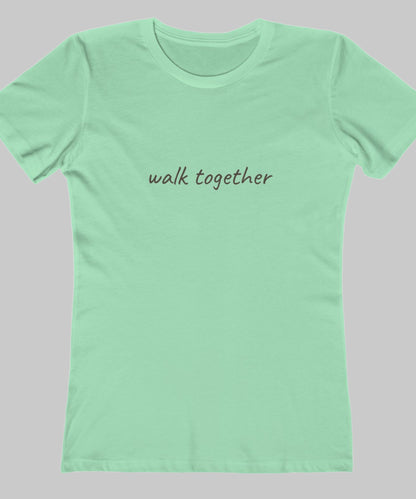 ✝️ Walk Together Tee — Women’s Relaxed Boyfriend Fit