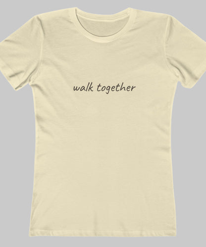 ✝️ Walk Together Tee — Women’s Relaxed Boyfriend Fit