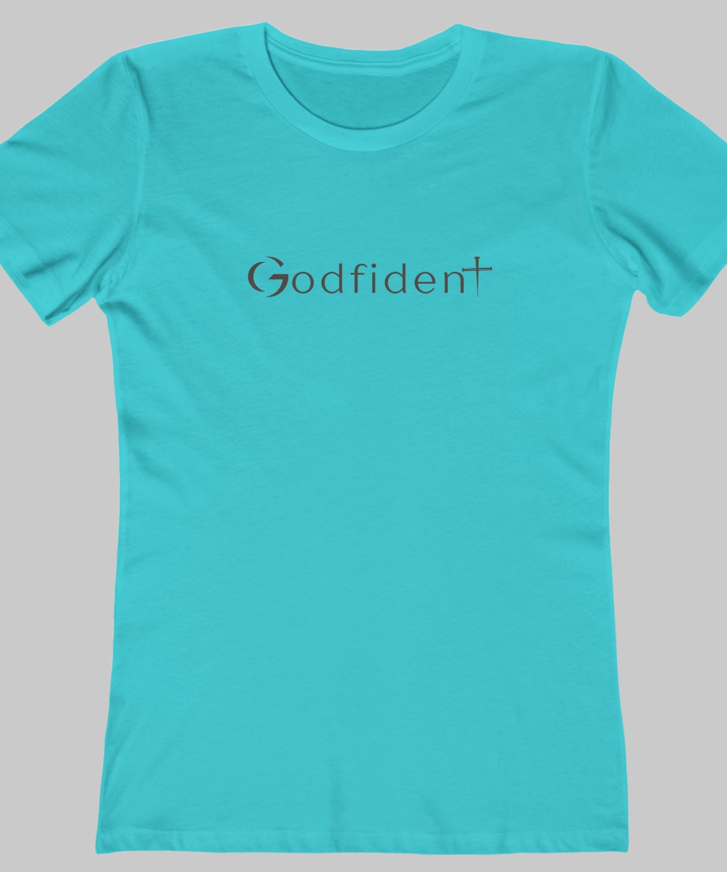 ✝️ Godfident Tee — Women’s Relaxed Christian Graphic Shirt