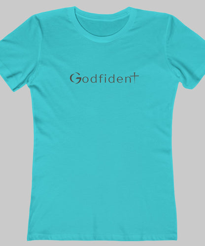 ✝️ Godfident Tee — Women’s Relaxed Christian Graphic Shirt
