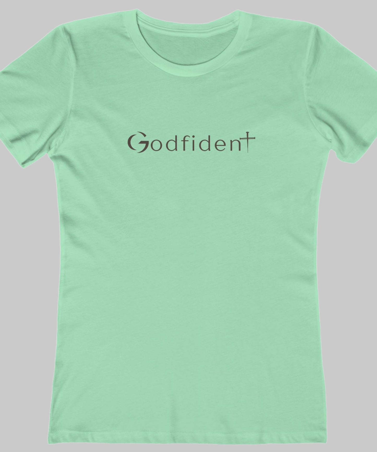 ✝️ Godfident Tee — Women’s Relaxed Christian Graphic Shirt
