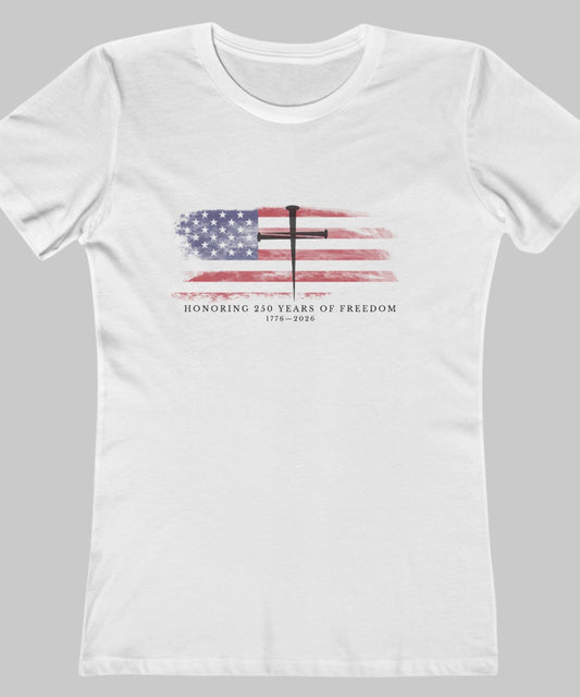 ✝️ Honoring Freedom Cross Flag Tee - 250th Anniversary Edition