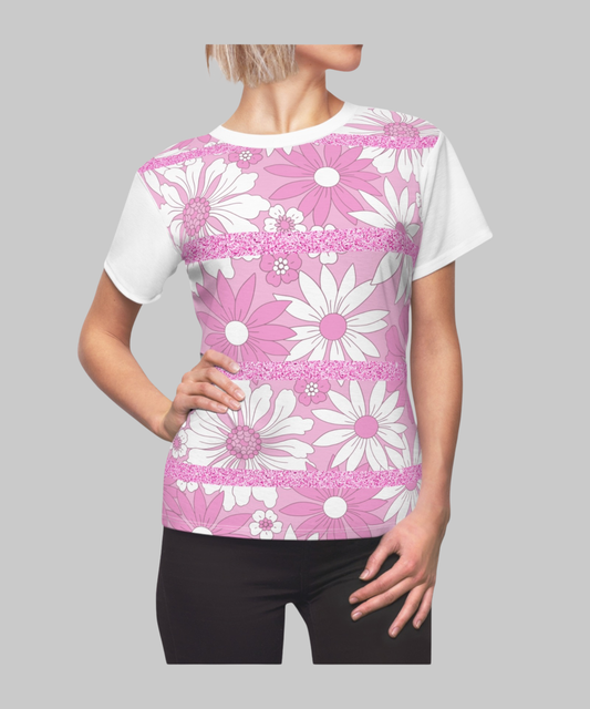 ✝️ Pink Daisy Floral Women’s T-Shirt - Garden Edition